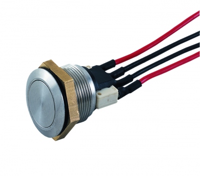 Bouton poussoir - 1 x NO/NF - Avec cables - CDVI BNONFCAB