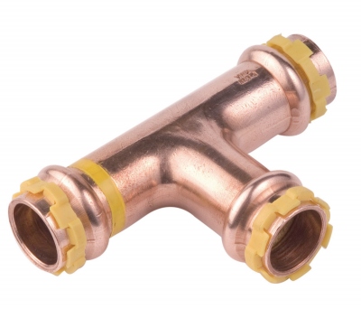 T� �gal � sertir - Pour tube cuivre - Gaz - Diam�tre 18 mm - Comap 5130VG18
