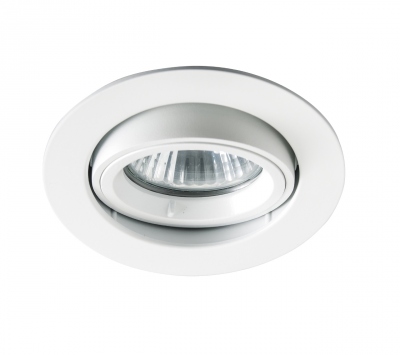 Spot encastrable - Rond - Europole Be Better - Culot GU10 - Blanc Mat - Orientable - 1/4 T - Europole 2414