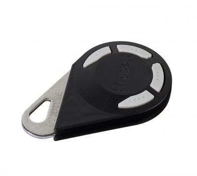 Emetteur 4 canaux - Incopiable - Bi-technologie - 868 Mhz - Noir - Aiphone HETELN