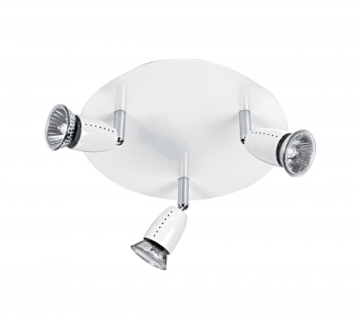 Plafonnier - Aric ECCO pat�re - GU10 x 3 - Blanc - Sans Lampe - Aric 4665