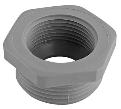 R�duction pour presse �toupe - En polyamide - ISO25 vers ISO20 - Gris - BLM Distribution 125202