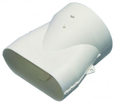 Raccord - Mixte droit - Blanc - 40 x 100 mm - Minigaine - ALDES 11023978