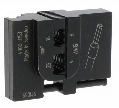 Matrice de sertissage pour embouts de c�blage de 16 � 25 mm�