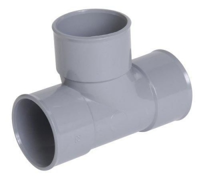 T� pied de biche PVC - Femelle / Femelle - 87�30 - Diam�tre 32 mm - Nicoll UTF188