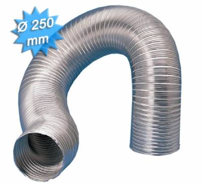 Gaine alu - Semi rigide - Diam�tre 250 mm - 3 m�tres - Unelvent