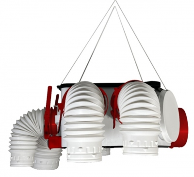 Kit VMC Radio Ecowatt - Pour logement - Jusqu'� 6 sanitaires Unelvent 607411