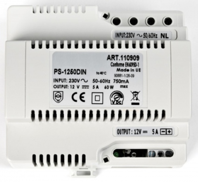 Alimentation - 12 Volts - DC - 5A - Aiphone PS1250DIN