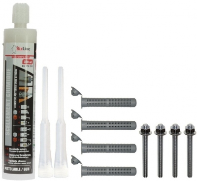 Kit de scellement chimique - Cartouche 300 ml - Bizline 711212