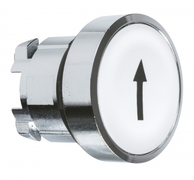 T�te Bouton Poussoir - Marquage Fl�che - Affleurant - Blanc - Schneider ZB4BA334