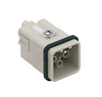 Insert m�le - 12 p�les + Terre - 10A - 400V - Gabarit 21.21 - ILME CQM12