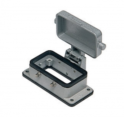 Embase encastr�e - 4 pivots - Avec couvercle m�tallique - Gabarit 57.27 - ILME CHI10CS