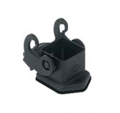 Embase encastr�e - Plastique - Noire - Gabarit 21.21 - ILME CK03IN