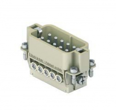 Insert m�le - A visser - 10P+T - 16A - 250V - Gabarit 49.16 - ILME CDAM10