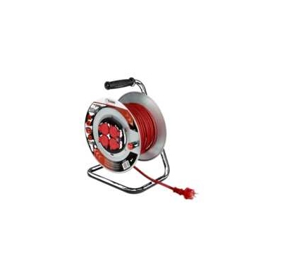 Enrouleur - 30 m�tres - Flasque m�tallique - Cable 3G1.5 mm