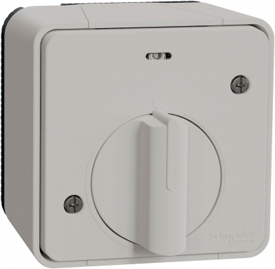 Interrupteur temporis� - Blanc - Saillie - Mureva styl - Schneider electric MUR39067