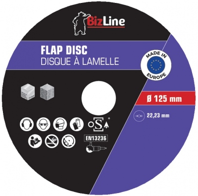 Disques � lamelle - 125 mm - Lot de 5 - Bizline 781004