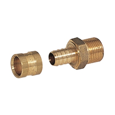 Raccord droit � �crou fixe - Tube PER � glissement - Diam�tre 25 vers M�le 26 x 34 - Altech