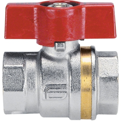 Robinet � sph�re en laiton - Femelle / Femelle - 3/4 pouce - Effebi Aster - Manette Papillon