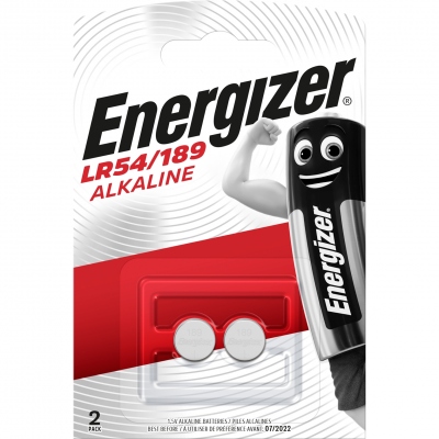 Pile alcaline - Energizer LR54 - 1.5 Volts - Blister de 2 piles