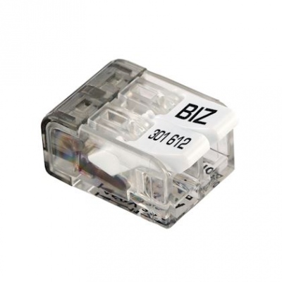 Borne de connexion - A leviers - 2 entr�es - BizWing - 0.2 � 4 mm� - Boite de 100 - Bizline 301612