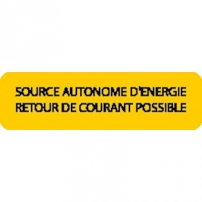 Affiche - APPAREIL MODIFIE - En aluminium - 60 x 200 mm - CATU AM-240/2