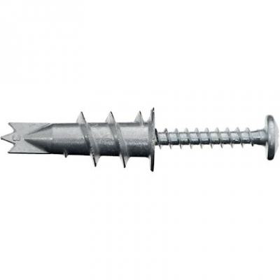 Cheville auto foreuse - 4.5 x 35 mm - Avec Vis Pozidriv t�tes rondes - Boite de 100 - Bizline 720041