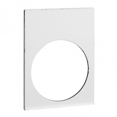 Etiquette - 30 x 40 - Blanc / Jaune - Sans marquage - Schneider ZB2BY4101