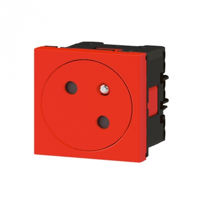 Prise de courant - 2P+T - Rouge - Surface - Legrand 077118L