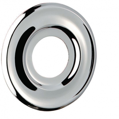 Rosace plate - A moulures - Diam�tre 15 x 21 - Chrom�e - Delabie 292015.2P