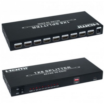 R�partiteur HDMI 1 vers 8 - 4K 30ips - 10.2 Gbps - Erard 6993