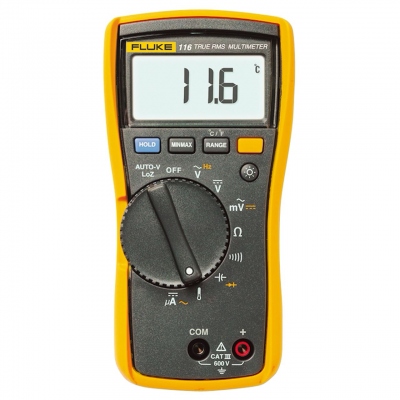 Multim�tre thermom�tre num�rique - 6000 Points TRMS - Fluke FLUKE116EUR