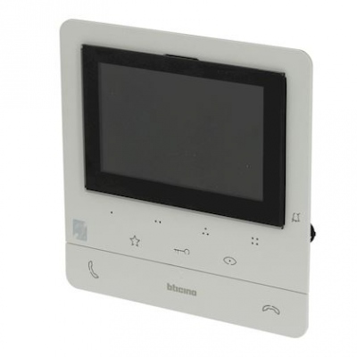 Poste int�rieur - Vid�o - Classe 100 - Evolu� - Avec boucle inductive - Blanc - Bticino BT344672
