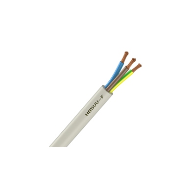 Cable Souple H05VV-F - 3G0.75 mm - Blanc - Couronne de 100 mtres