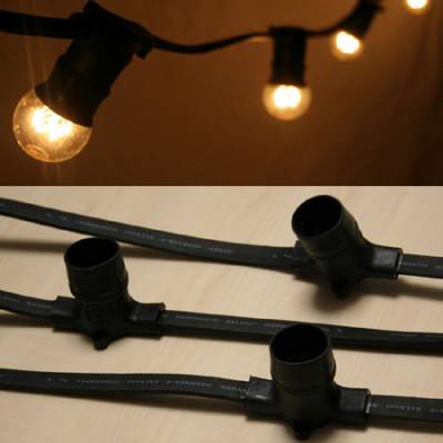 Guirlande de 9 m�tres avec 20 douilles B22 Festilight