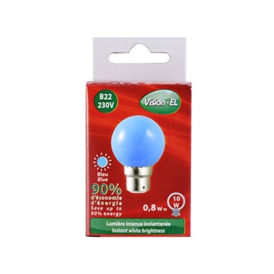 Ampoule  LED B22 0.8W 230 Volts Bleu