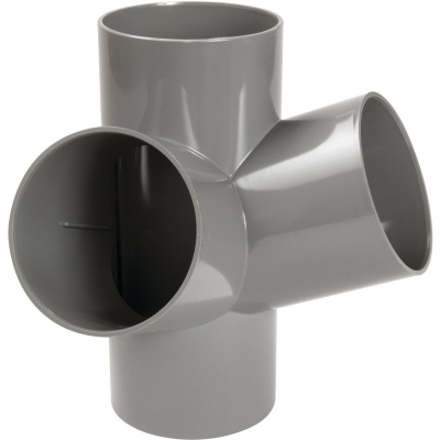 Culotte Double PVC - Femelle / Femelle - 67�30 - Equerre - Diam�tre 100 mm - Nicoll AT166