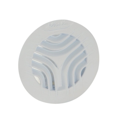 Grille ronde - Int�rieure avec moustiquaire - PVC - Diam�tre 125mm - GATM125