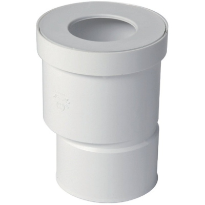 Pipe droite pour WC - Diamtre 100 mm - Excentre - Nicoll QW810E