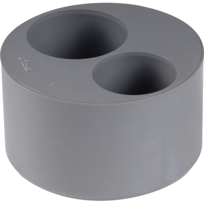 Tampon de r�duction - M�le / Femelle - Double - Diam�tre 110 / 50 / 40 mm - Nicoll V54