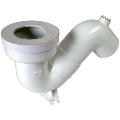 Siphon de si�ge � la turque - Sortie � 45� - PVC - Diam�tre 100 mm - (110-135) - Nicoll YU 24