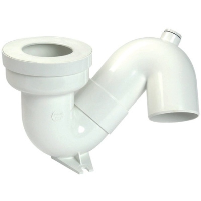 Siphon de si�ge � la turque - Sortie Verticale - PVC - Diam�tre 100 mm - (110-135) - Nicoll YU 2V