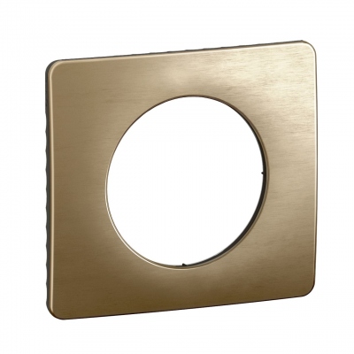 Plaque de finition - 1 Poste - Bronze satin� - Legrand C�liane CP1601