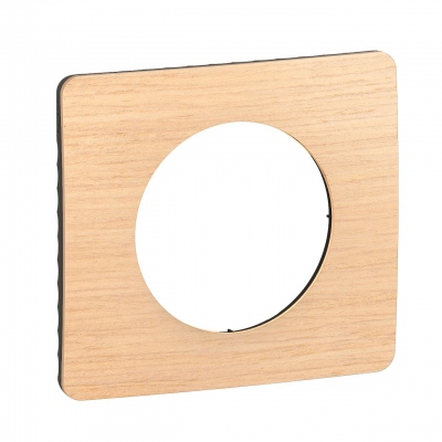 Plaque de finition - 1 Poste - H�tre - Legrand C�liane CP1401