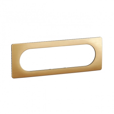 Plaque de finition - 6 � 8 Modules - Laiton Satin� - Legrand C�liane CP1211