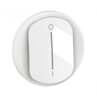 Enjoliveur - Pour interrupteur bipolaire � voyant - Blanc - Legrand C�liane CB1020