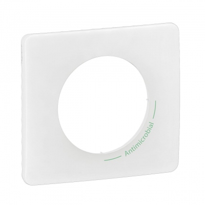 Plaque de finition - 1 Poste - Blanc antimicrobien - Legrand C�liane CP2601