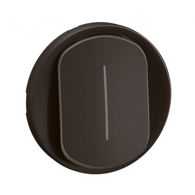 Enjoliveur - Pour va et vient ou bouton poussoir - T�moin - Noir - Legrand C�liane CN0007