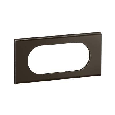 Plaque de finition - 4 � 5 Modules - Nickel sombre satin� - Legrand C�liane CP2208