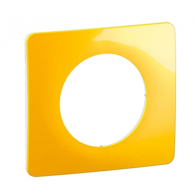 Plaque de finition - 1 Poste - Jaune safran - Legrand C�liane CP0401